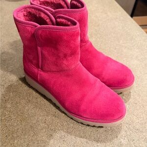 Ugg Pink Suede Women's Boots
